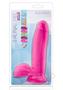 Au Naturel Bold Pleaser Dildo With Suction Cup 7in - Pink